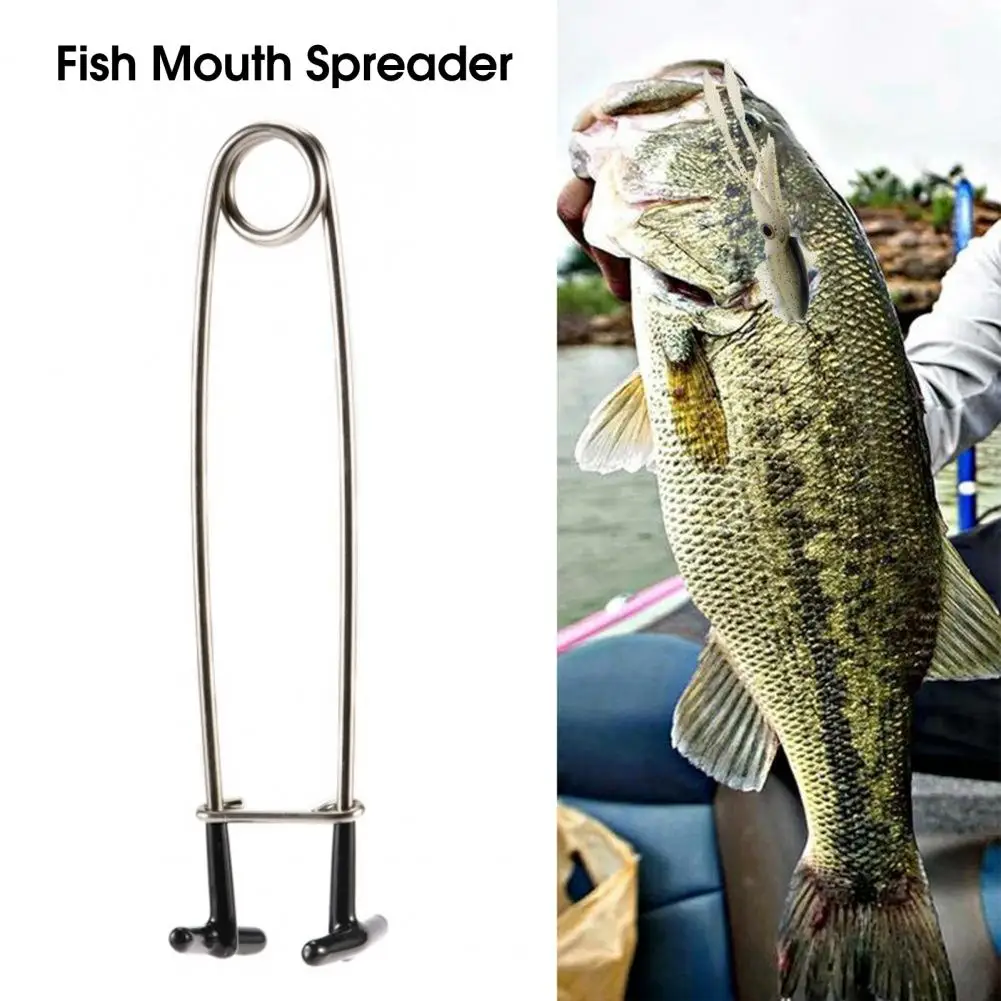 Portable Fish Mouth Spreader T-shaped Not Easy to Break Fishing Equipment Fish Mouth Gripper for Angling