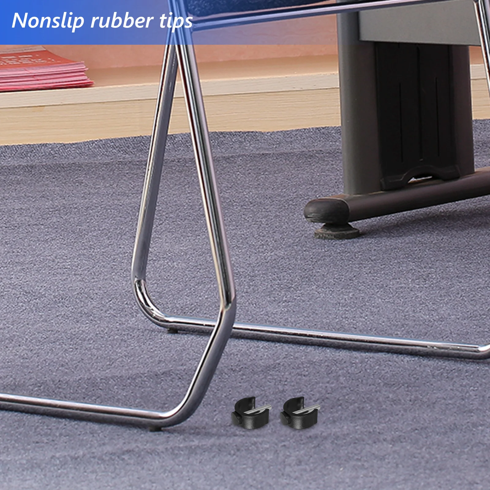 

4 pcs Toilet Stool Replacement Clips 25Mm 28Mm Tube Durable Rubber Metal Inserts Nonslip Tips For Walker Crutch Cane Holder