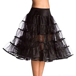 Woman Petticoat Tutu Underskirts Crinoline 50's Multi-layer Ribbon Gauze Petticoat Fluffy Skirt Wedding Petticoat Vintage Slips