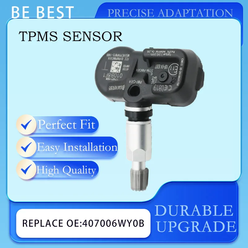 

Датчик давления в шинах TPMS для INFINITI QX70 2016-2019 PMV-CA14, 433 МГц, 40700-6WY0A, 40700-6WY0B