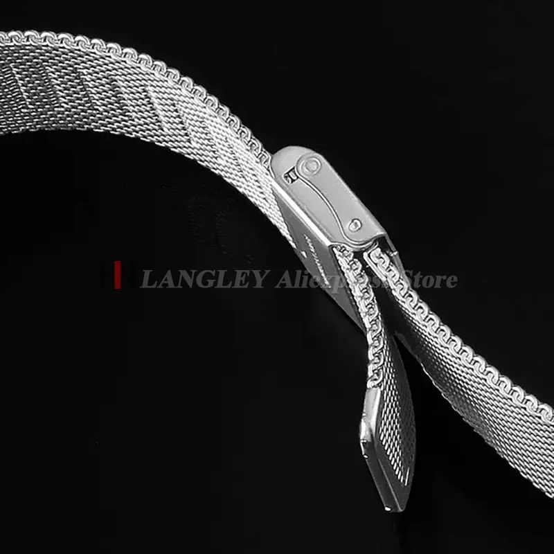 Pulseira de relógio de malha de aço inoxidável 12 14 16 18 20mm 22mm pulseira de metal liberação rápida 17 19 21 24mm banda universal loop pulseiras