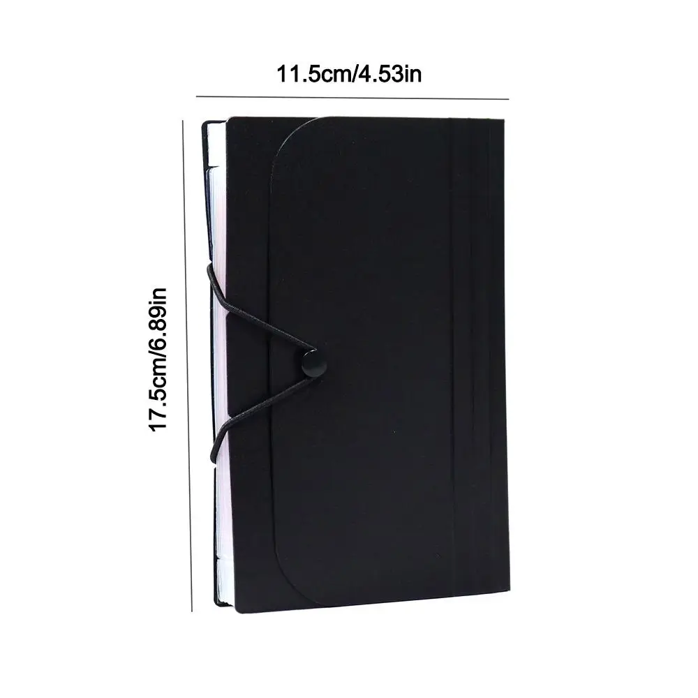 Portable 7 Layer A6 File Folder Large Capacity Waterproof Organ Bag with Index Tabs File Pouch