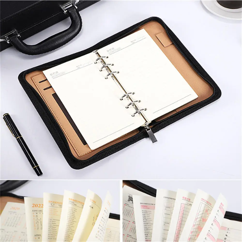 A6 Zipper Budget Planner With Zipper Money Saving Envelope Pockets 6 Hole Binder Budget Notebook Folder Budgeting Cash Organizer