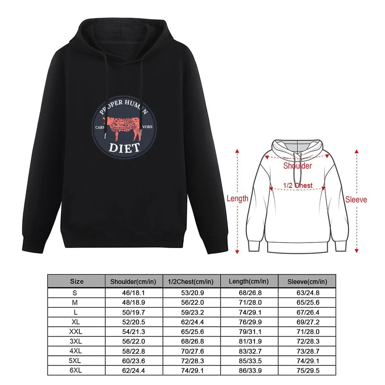 Proper Human Diet Hoodie fashion men male clothes men's sweat-shirt hooded shirt hoodie streetwear