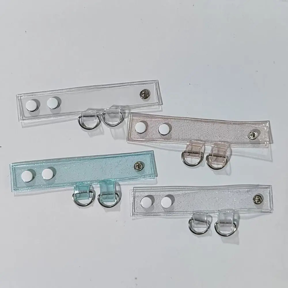 2pcs High Quality PVC Bag Strap Extension Buckle Transparent Backpack Buckle Snap Clasp Clip Luggage Accessories