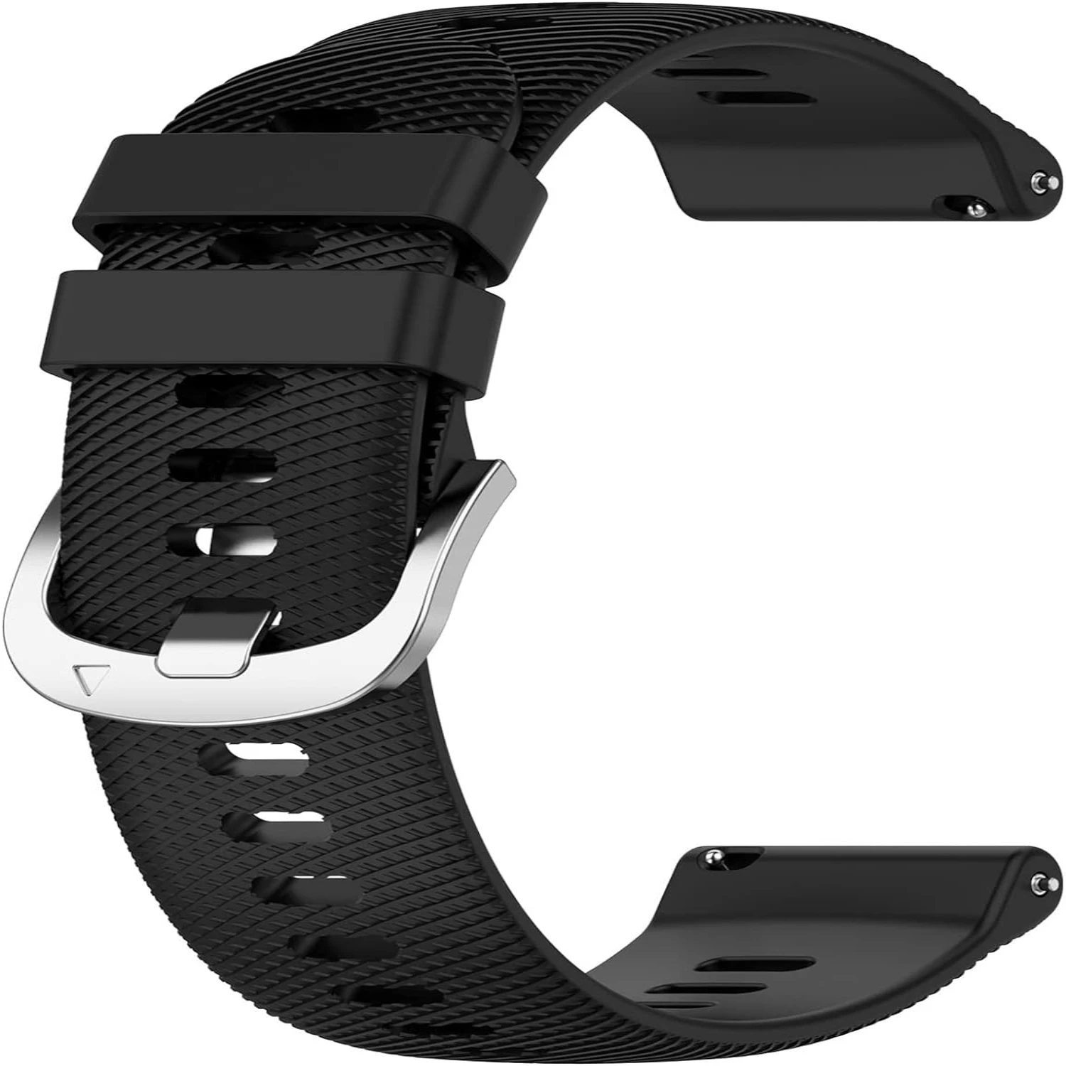 Durable Black Silicone Replacement Wrist Band - Enhanced Fit and Style Upgrade for Forerunner 265S/255S/255S Music/Venu 2S - 18m