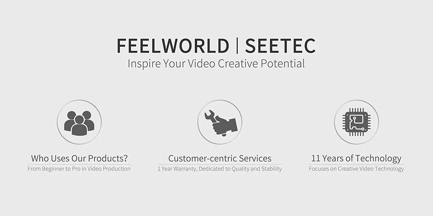 FEELWORLD FW568 PRO 6 Zoll 1200nit Leichter Kamera-Feld-DSLR-Monitor 1920 x 1080 Custom 3D LUT 4K HDMI 60 Hz HDMI Ein- und Ausgang – Detail 19