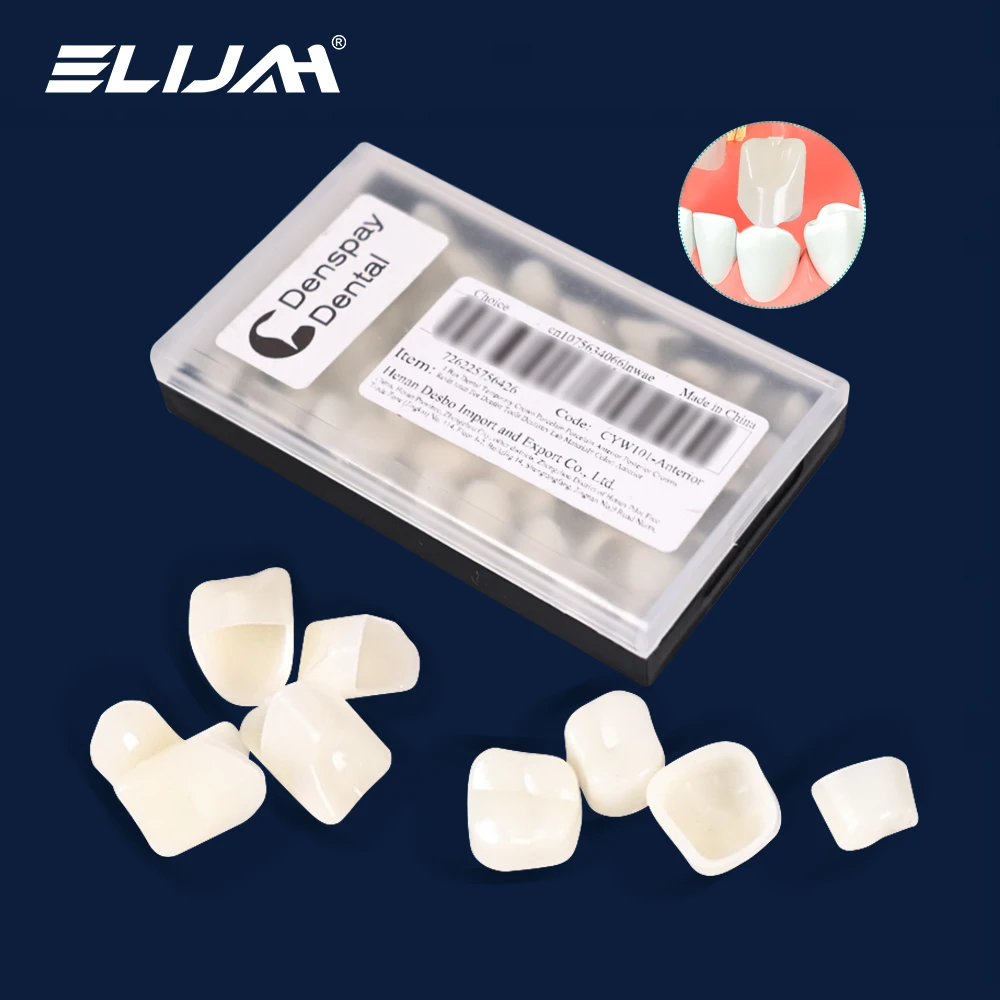

ELIJAH 1 Box Dental Temporary Crown Porcelain Anterior Posterior Crowns Resin Teeth For Dentist Tools Dentistry Lab Material