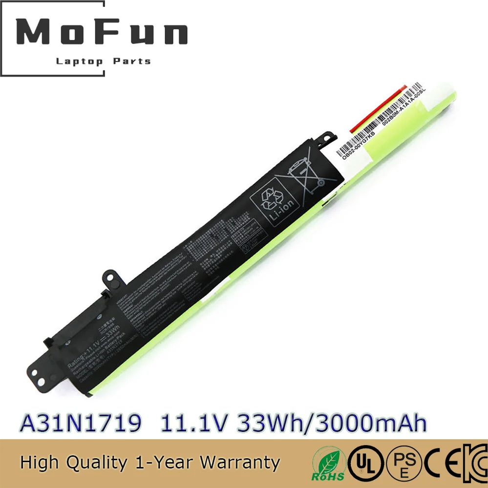 Brand New Original A31N1719 10.8V 33Wh Laptop Battery for ASUS R507UF X407UA X407UB X407UF X507MA A407U