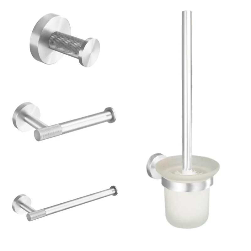 نحى النيكل النحاس مخرش جدار هوك حامل ورق المرحاض منشفة بار فرشاة المرحاض منشفة حمام رف اكسسوارات الحمام #5