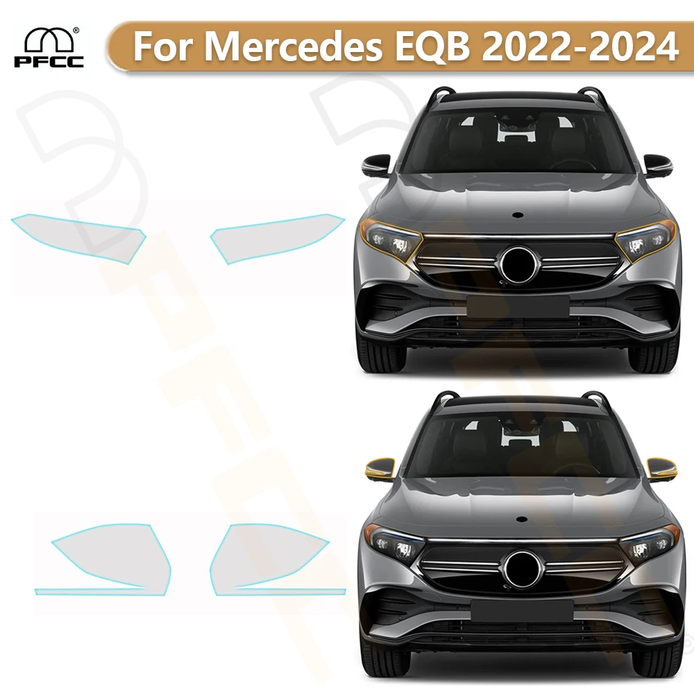 

Headlight Rearview TPU Protective Film For Mercedes EQB 2022-2024 Pre-cut PPF Clear Bra Anti-scratch Resistant Invisible Cover