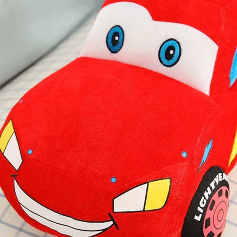 Disney Pixar Stuffed Plush Cars Pillow Kids Toys Red Lightning Mcqueen Model Cute Cartoon Movie Decoration Gifts For Children