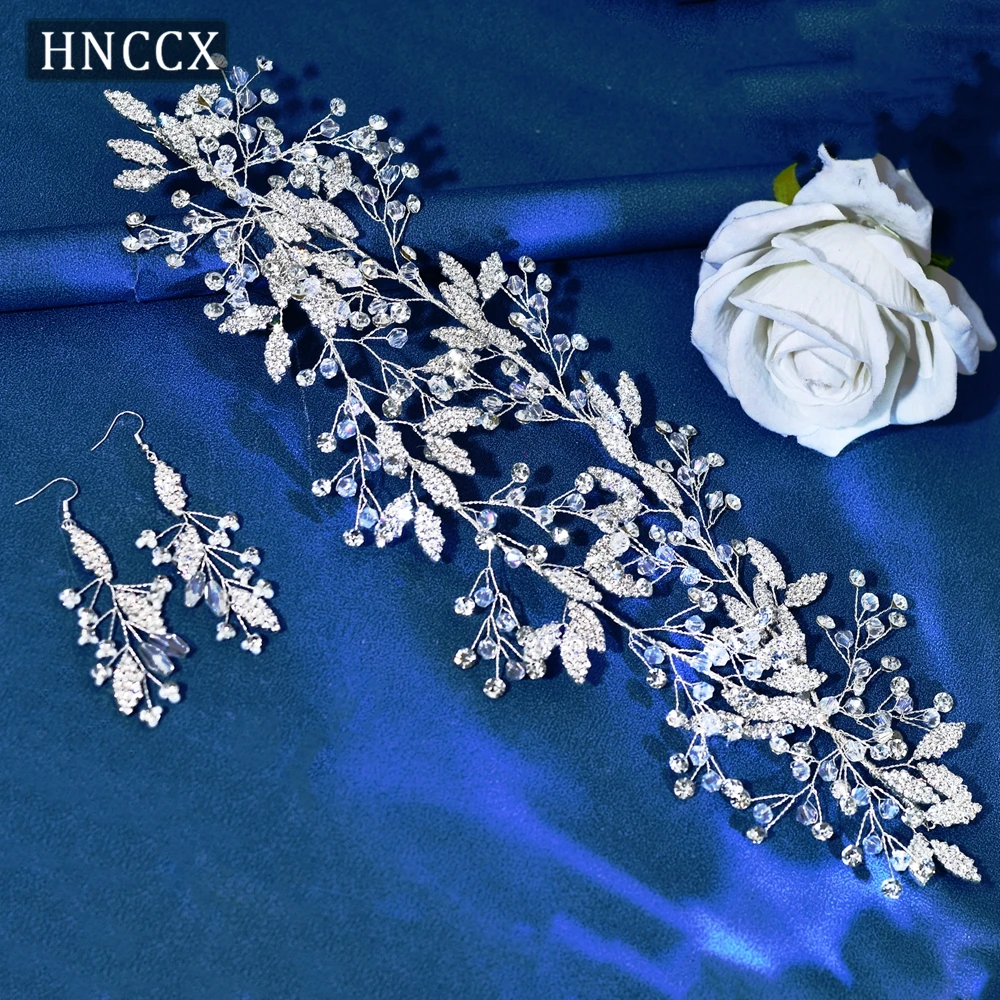 

HNCCX Sparkly Crystal Bridal Tiara Wedding Headband Handmade Wedding Hair Accessories European Bride Crown Woman Headpiece CP398