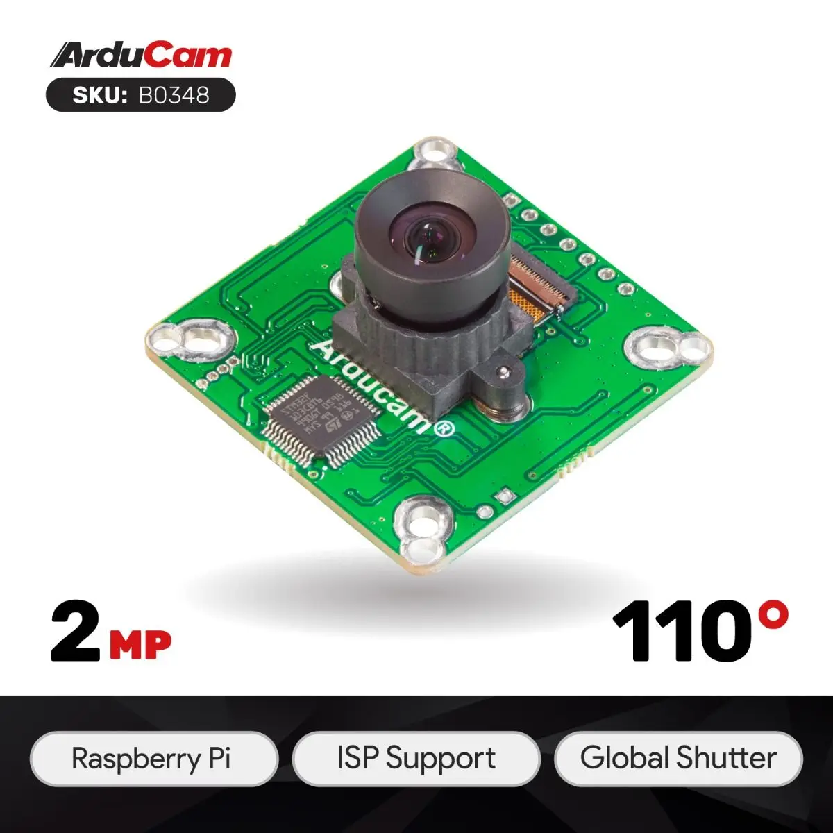 

Arducam 2MP Global Shutter OG02B10, цветные модули камеры, разнообразные