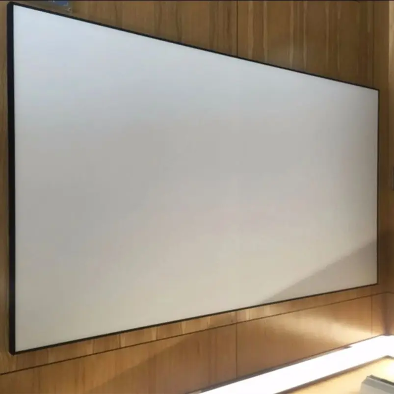 

2024 TOP 133 150 160 180 200 inch White Cinema 3D 4k HD Fixed Frame Projection Screen Home Theater for All Types of Projector