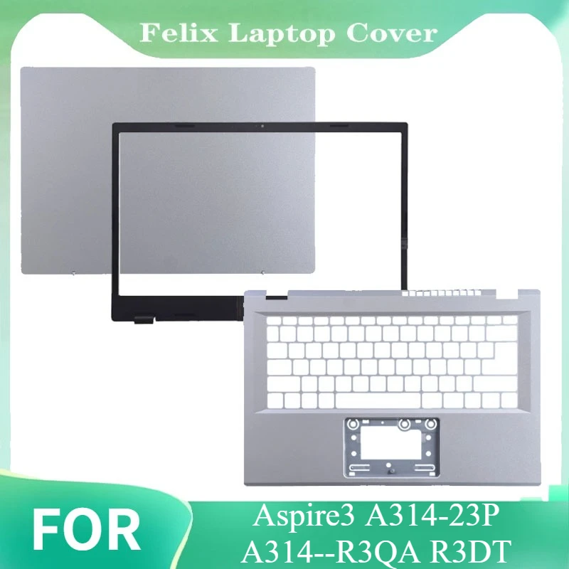 Replace Cover Laptop LCD Back Cover Front Bezel Upper Cover Bottom Case FOR Aspire3 A314-23P A314--R3QA R3DT
