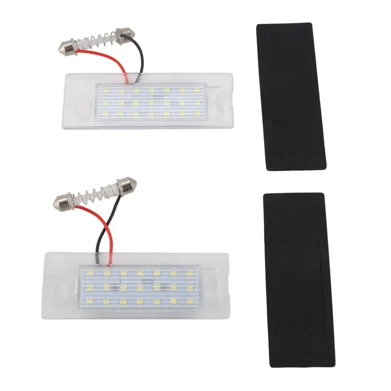 

1 пара светодиодных фонарей для подсветки номерного знака для Fiat Panda Mk3 169 2003-2012, Mk4 319 2011-, 71734797, 71771501-A67F