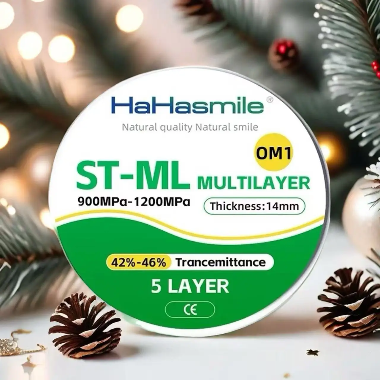 

Циркониевые диски серии HaHasmile ST-ML 98 мм — 5 полихроматических слоев (OM1 OM2 OM3) Высокая прозрачность для CAD/CAM