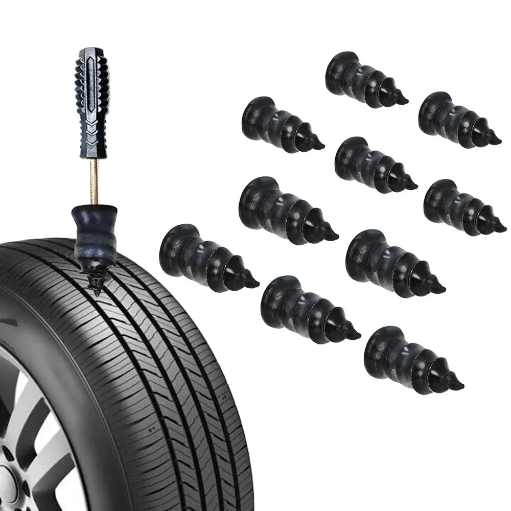 10-30PCS Vacuum Car Tyre Repair Rubber Nail Set Universal Tire Screw Tubeless Repair Tools Accessories Kit for Motorcycle Truck