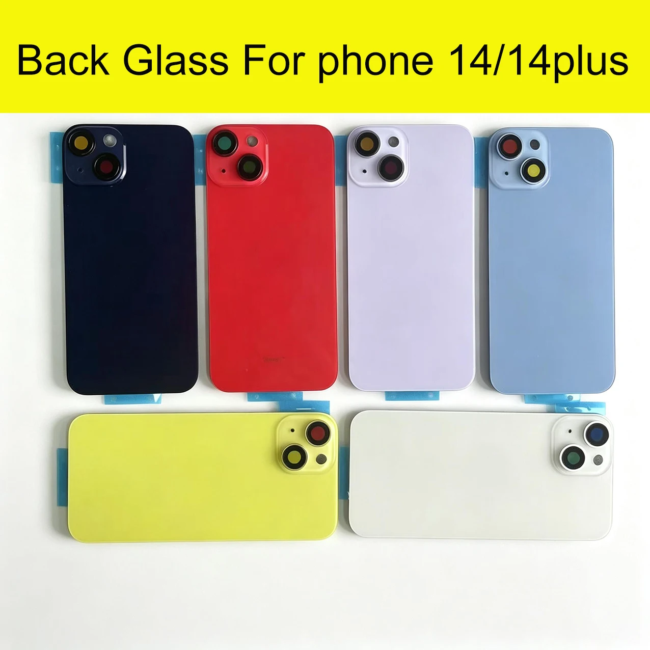 1 Stück Rückglas für iPhone 14 und 14 Plus, mit integriertem MagSafe-Magnetring, Ersatzteil zur Reparatur einer beschädigten Rückseite des Telefons. – Detail 1