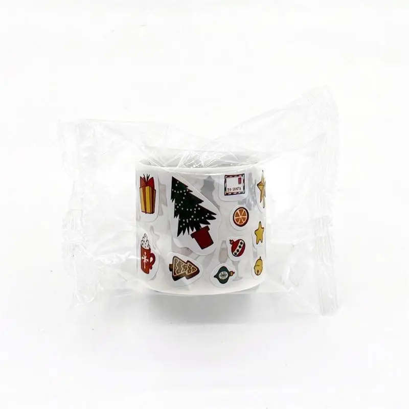 

R53C 300Pcs Cartoon Christmas Sticker Scrapbooking Sticker for Laptops Phone Covers Water Bottle Skateboards Embellishments