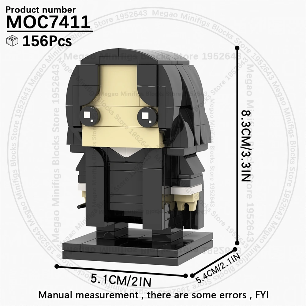 MOOXI MOC أطقم منمذجة لمجموعات الكبار لتقوم بها بنفسك رخيصة عمل الشكل BrickHeadz مونتيسوري الحرفية لعب للأطفال بنة سحرية #3