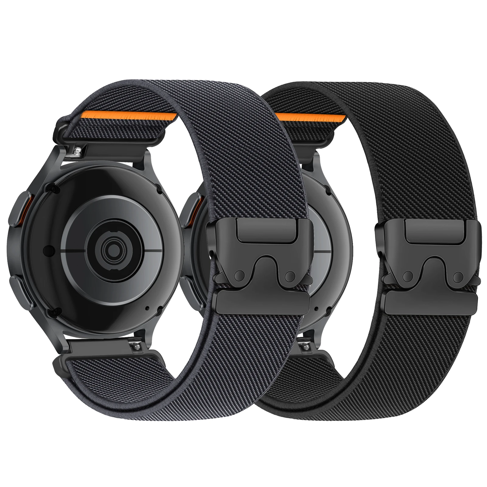 2 قطعة حزام المظلة لساعة سامسونج جالاكسي 7/6/5/4/3 20/22 مللي متر سوار كوريا مرن Garmin/ساعة هواوي GT5 Pro/Amazfit الفرقة