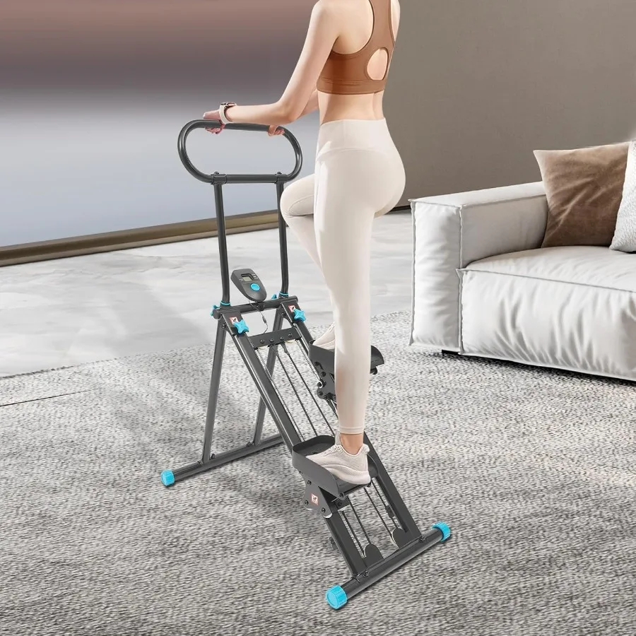 Escalera paso a paso para gimnasio en casa, escalador Vertical plegable, máquina escaladora Vertical para entrenamiento de cuerpo completo