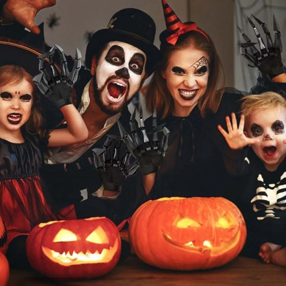 

Шарнирный страшный скелет, ручные игрушки, 3D-удлинители, гибкий 3D шарнирный палец, пластик, скелет, рука