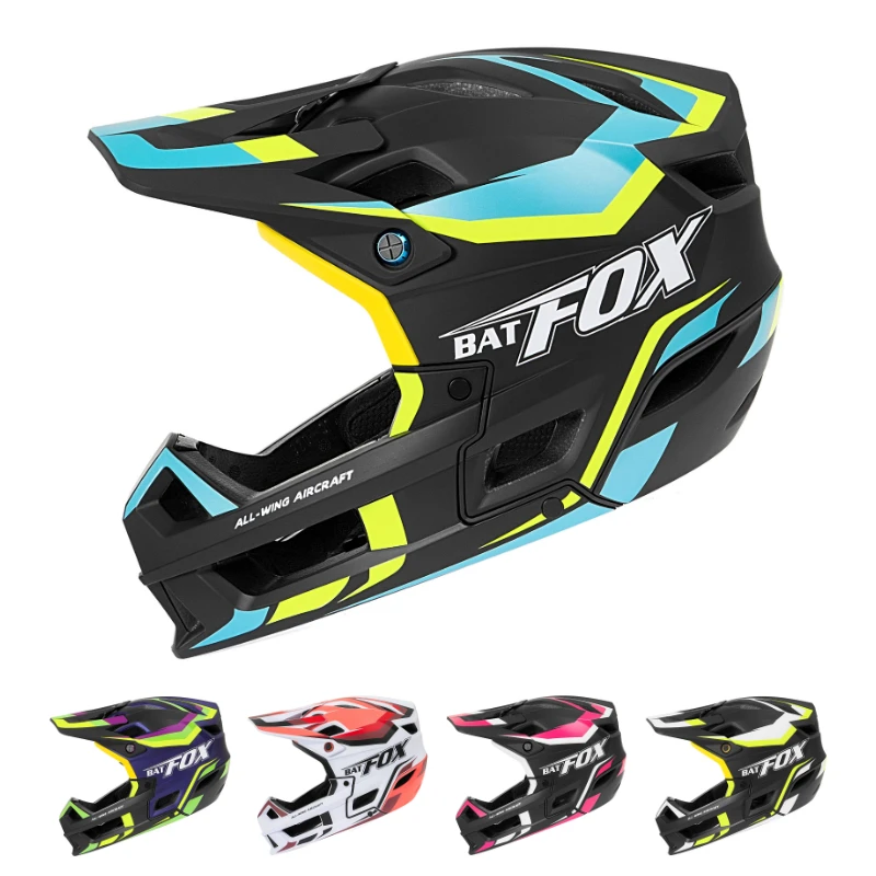 BATFOX full face helmet downhill MTB bicycle helmet men women downhill helmet full face capacete de ciclismo mtb cycling helmets