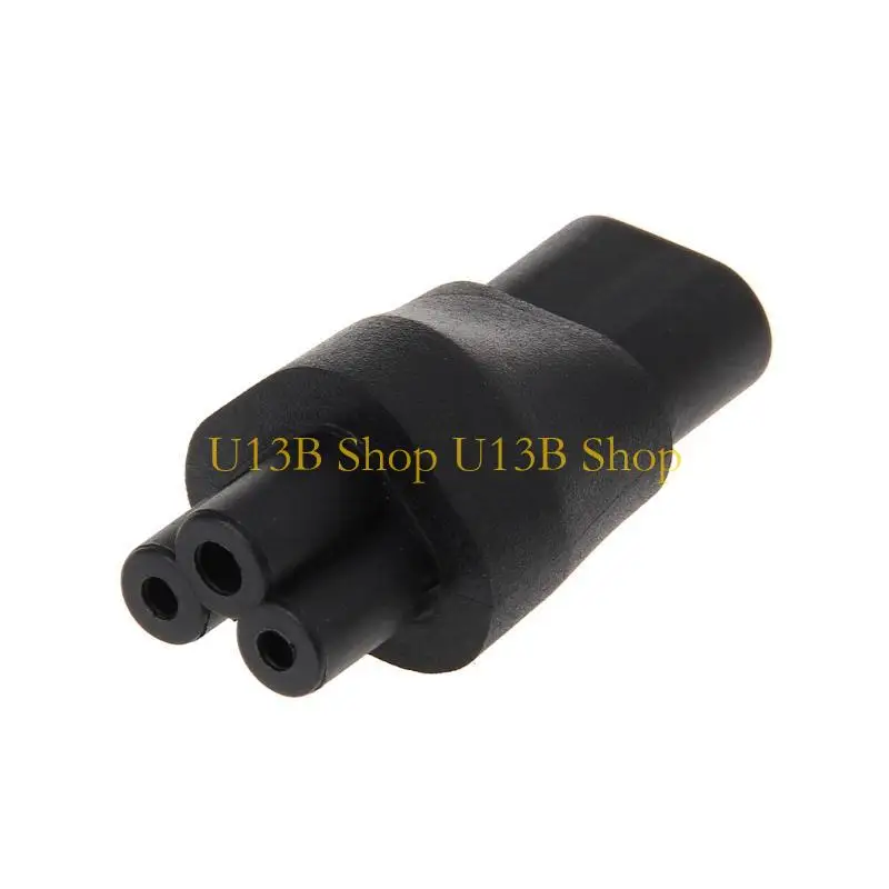 

U13B IEC 320 C5 3-Pin Female To C8 2-Pin Male Plug Converter Power Supply Adapter