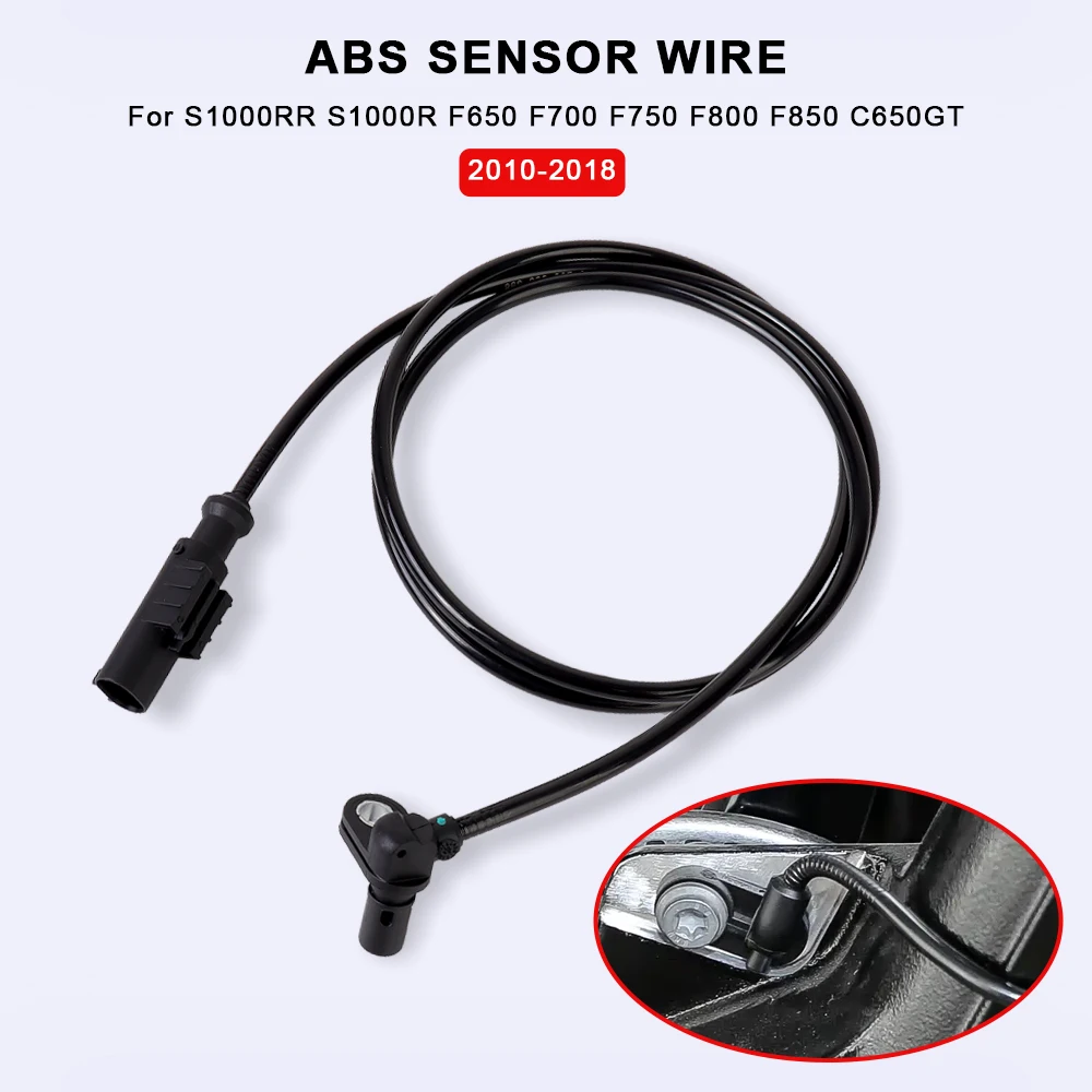 

Motorcycle Wheel Speed ABS Signal Sensor Wire Accessories For BMW C650GT F650 F750 GS F800GT F850GS S1000RR S1000R 2010-2018