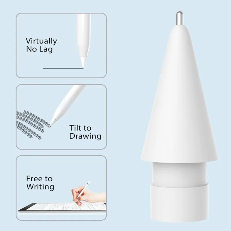 A13E-8 Pack For Pencil Generation Tips,Upgraded Replacement Pencil Nibs For Pencil Tips 1St/2St Generation
