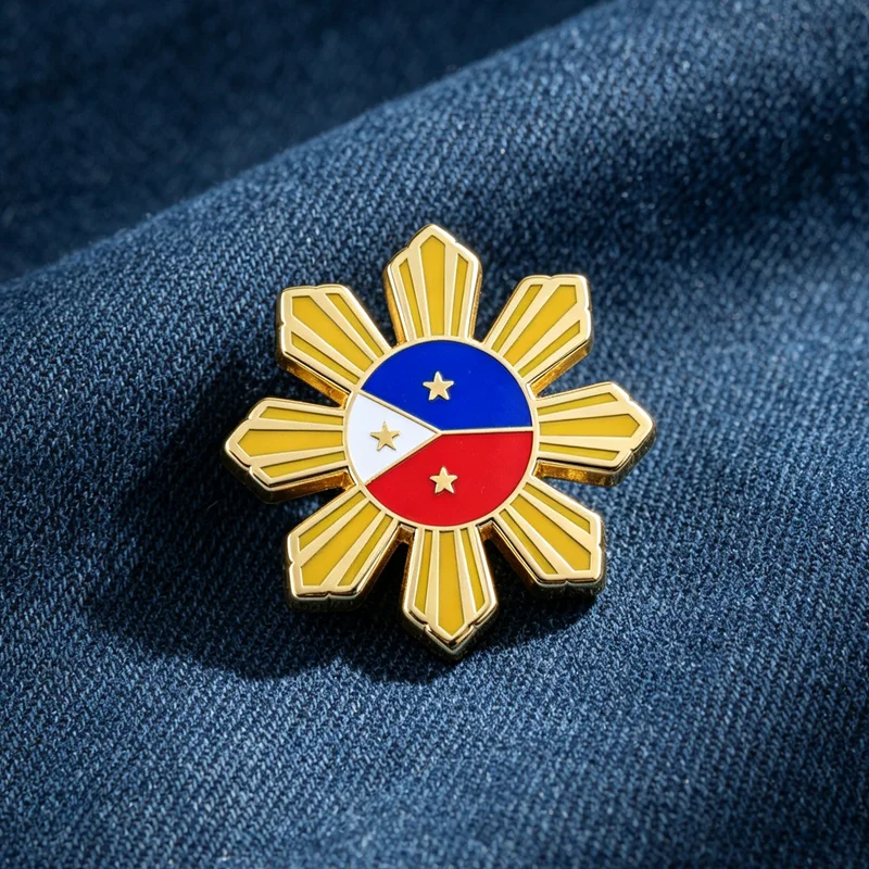 Sun And Flag Enamel Brooch A Proud Badge For Clothing Hats And Pins The Ideal Jewelry Gift For Culture Enthusiasts