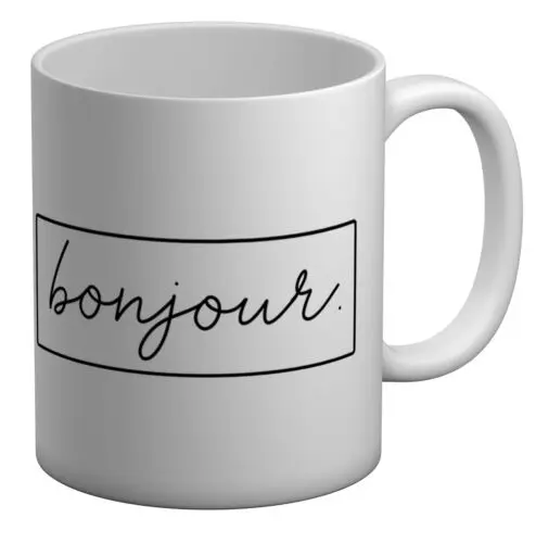 Hello In Different Language - French White 11oz Mug Cup