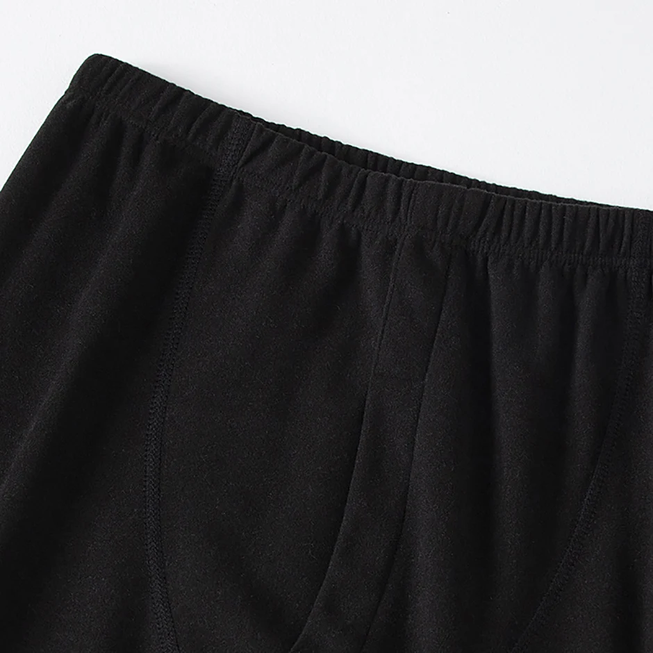 2/4 Stück Herren Einfarbig Einfache Herbst Und Winter Thermo-unterwäsche Bequeme Und Lässige Bottoming Unterwäsche Teenager Pyjama – Detail 10