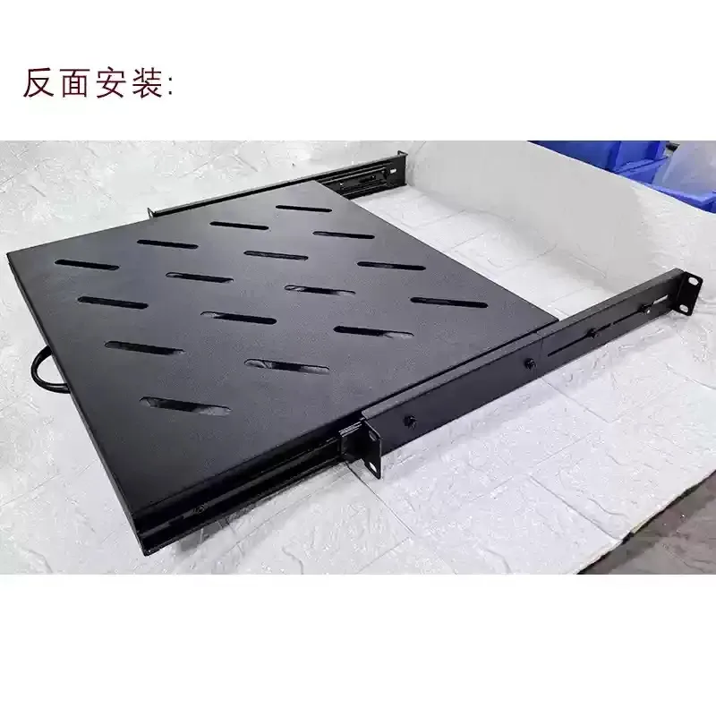 19 inch rack mounted sliding drawer expandable telescopic tray server cabinet keyboard mouse storage rack