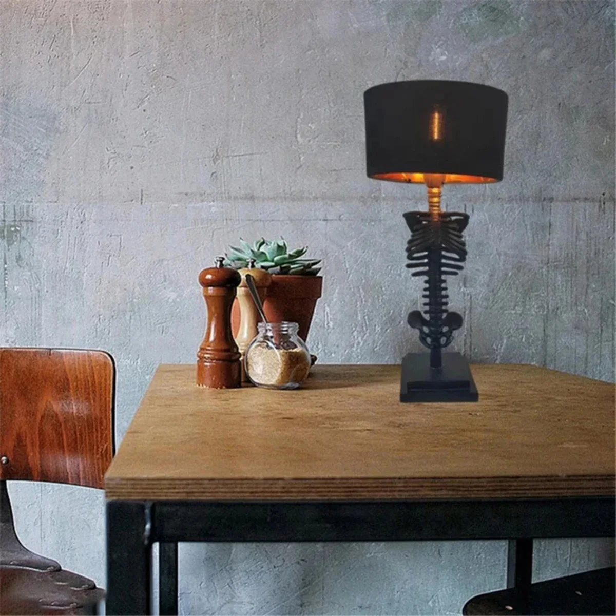 أضواء الهالوين A61KK، جو الحفلات، لوازم سطح المكتب على شكل جمجمة، أضواء ليلية على شكل جمجمة، ديكورات غرفة الهالوين