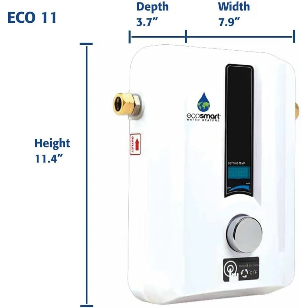 ECO 11 Elektromos tankless vize melegítő, 13KW Csukva 240 Volt vel Szabadalamazott Személyesen modulating Iparműtan