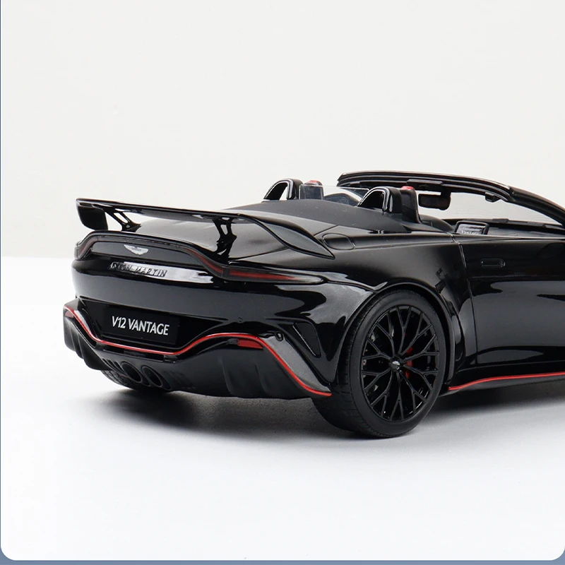 1:18 Scale 2023 V12 VANTAGE Convertible Simulation Alloy Car Model Static Display Collectible Toy Gift Souvenir Decoration