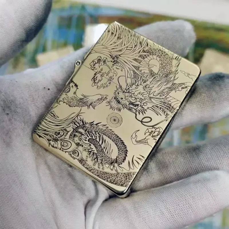 Armor Shield Zorro 915s verdikt diep gesneden diep origineel koper messing persoonlijkheid winddicht lichtere mannen cadeau roken