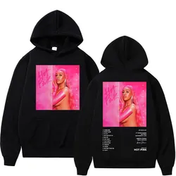 Singer Doja Cat Album Hot Pink Poster Print Hoodie Men Women Fashion Trend Hooded Sweatshirt High Quality Fleece Loose Pullovers