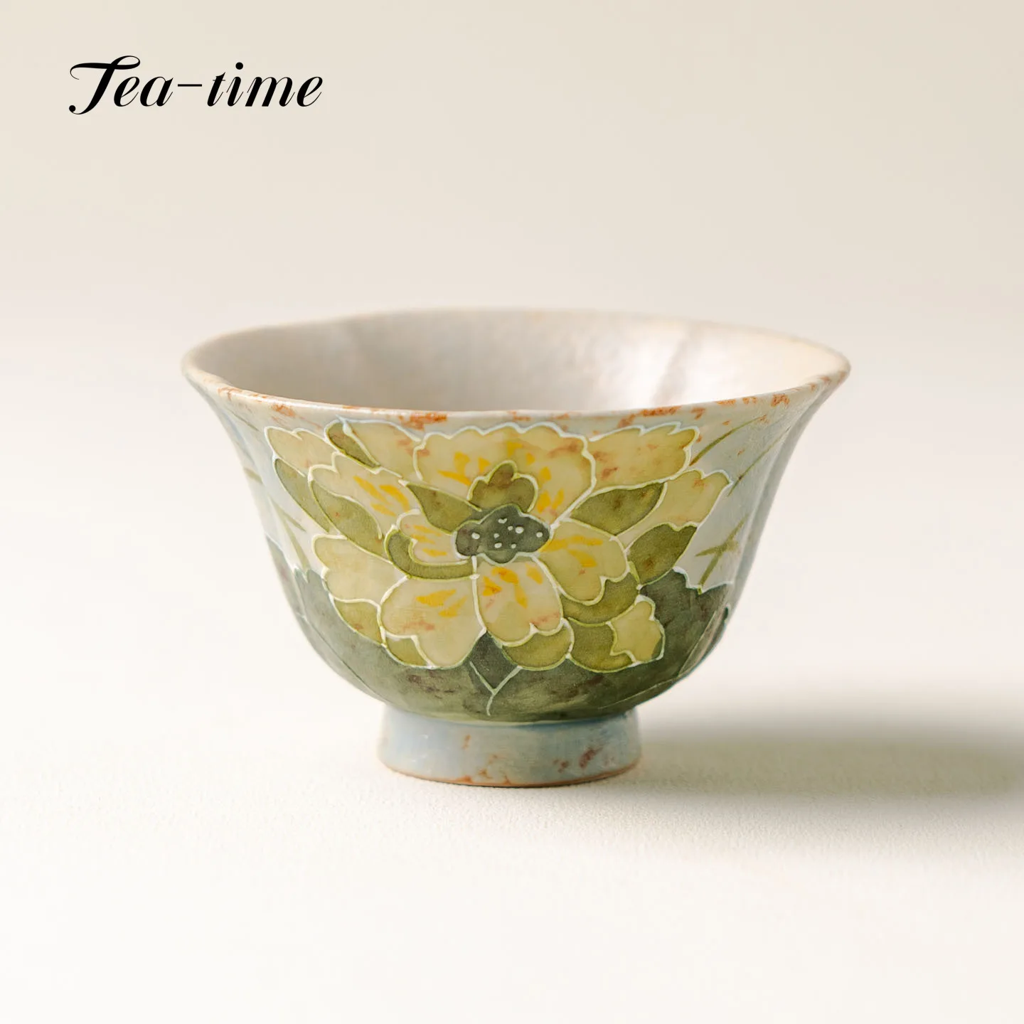 Hand Painted Green Lotus Tea Cup Ceramic Bowl Tea Cups Tea Set Teacups Teacup Beautiful Japanese Pottery Ceremony Chinese Maker