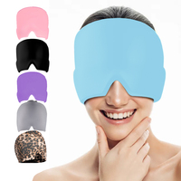 Massage Migraine Relief Hat Gel Hot Cold Therapy Headache Pain Relief Cap Stretchable Compress Hood Sinus Stress Relief Eye Mask
