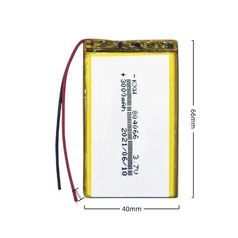 High Capacity 3000mAh 804066 Li-Polymer Battery 3.7V Rechargeable With PH2.0 Plug For R36S Game Machine Power Supply