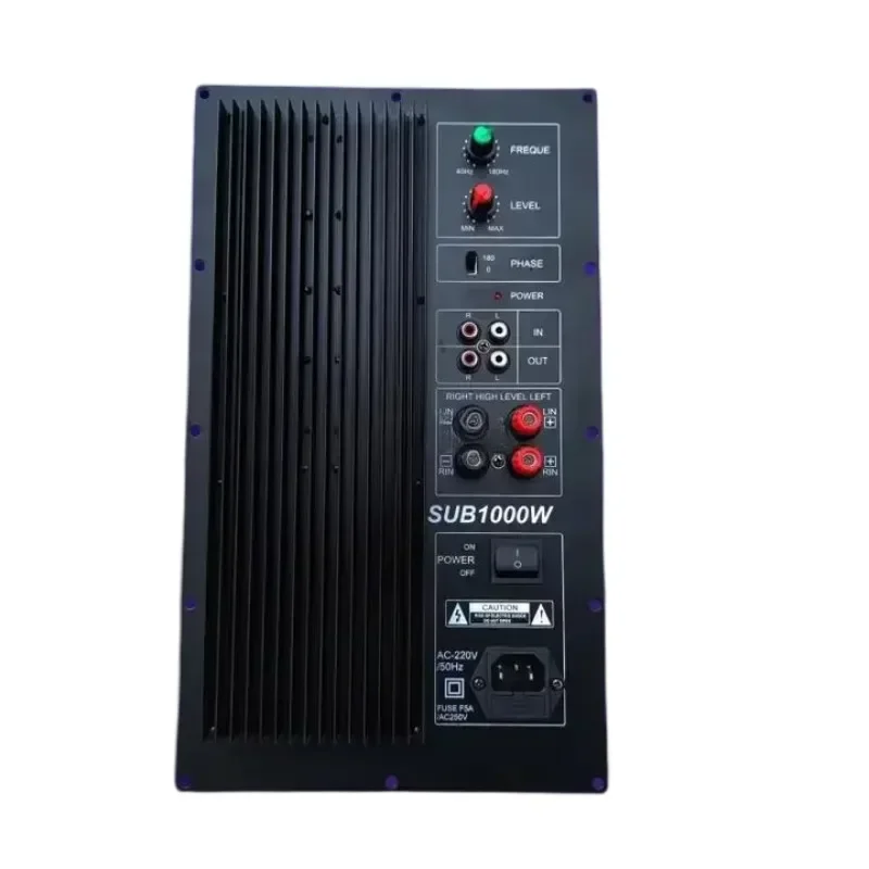 1000W high power Finished 15 inch powerful bass high-power active household subwoofer amplifier board