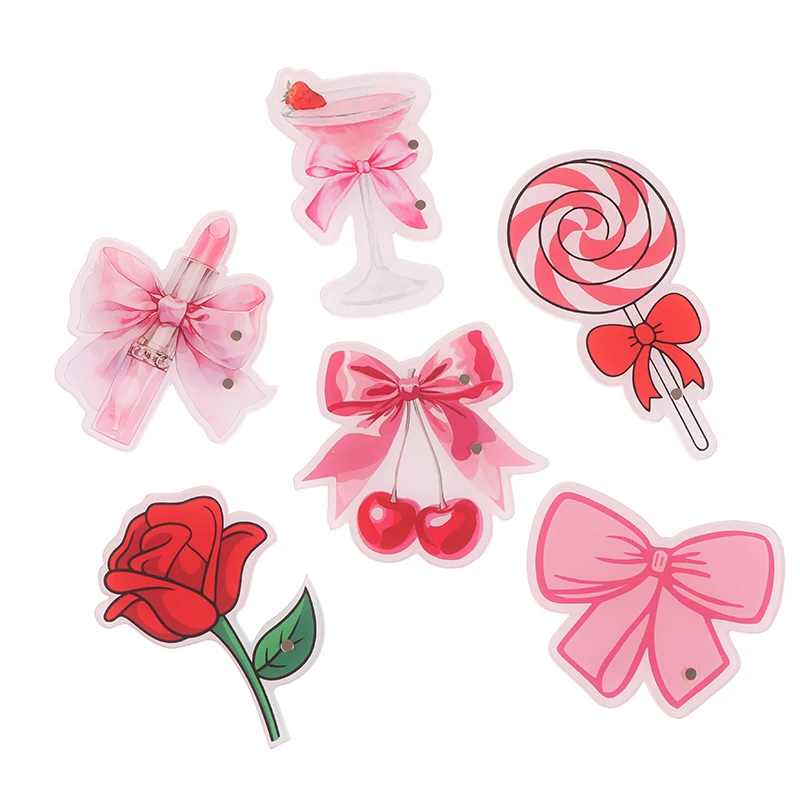 Pink Acrylic Eyelash Extension Display Board with Rose Lipstick Design Magnetic Suction False Lashes Tray Holder Makeup Pallet