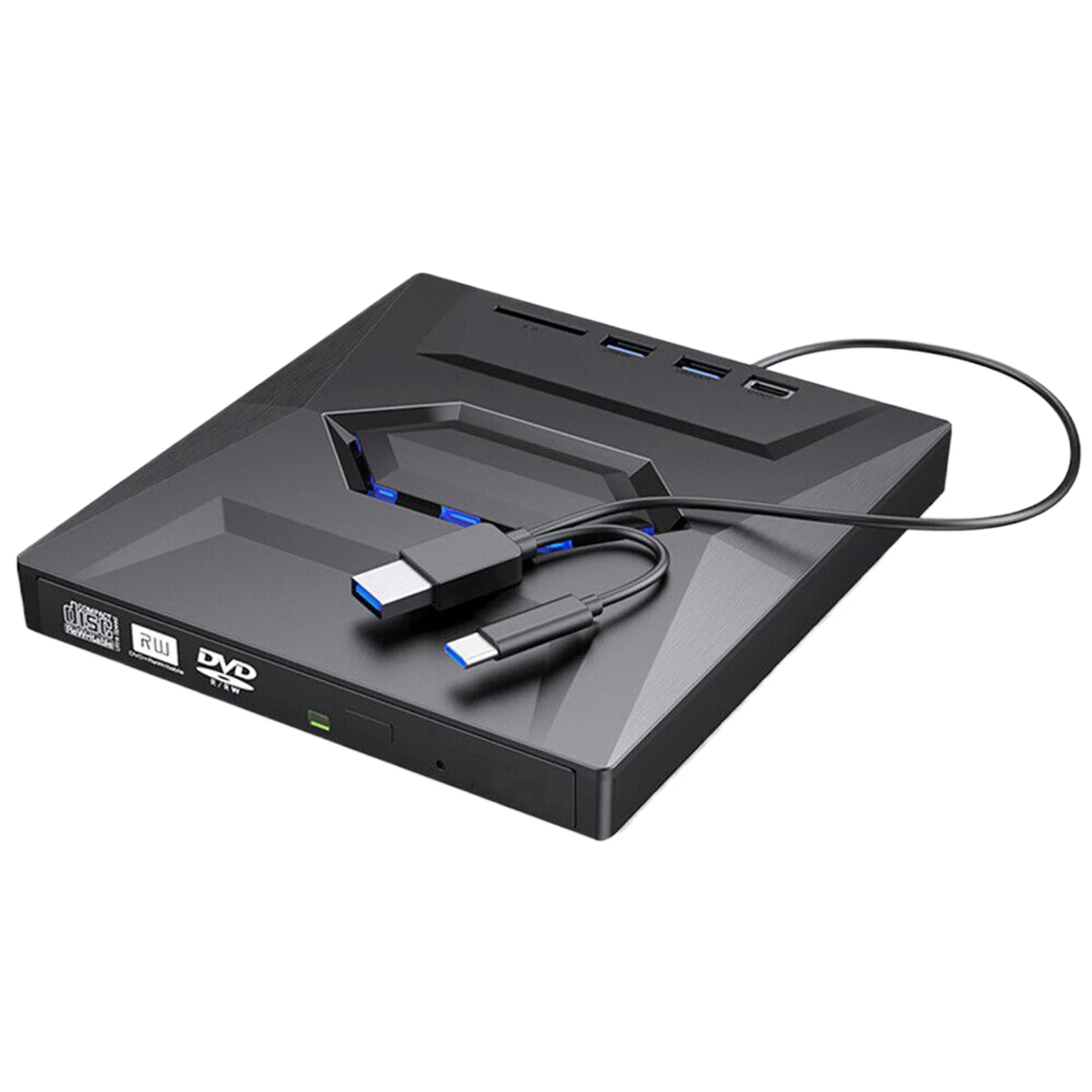 Imagem -05 - Gravador de cd e Dvd Externo em Super Unidade Óptica para pc Laptop e Notebook rw Unidade Óptica Usb 3.0 tipo c