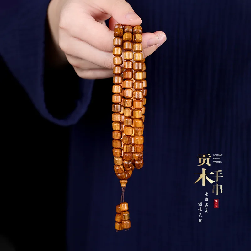 

[Сумерки]Браслет Гонгму унисекс 108, буддийское ожерелье, деревянные ручные/шпиняющие бусины/буддийские бусины, шнурок для рук