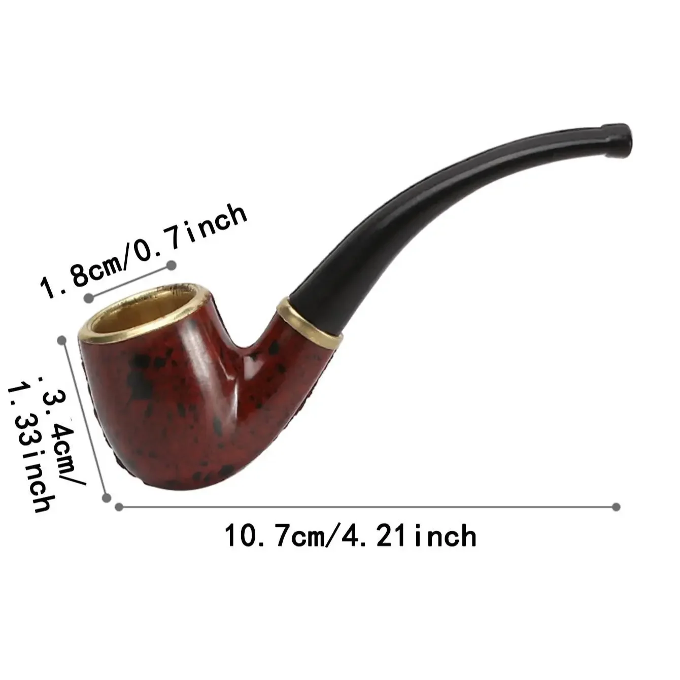 1PC Mini Portable Boss Small Pipe Resin Bend Simple Novice Practice Pipe